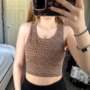 size L sports bra; i’m a size S and wear this as a tank top